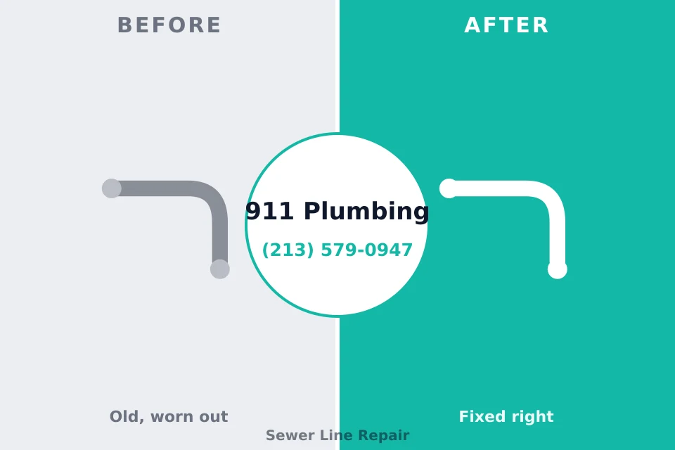 Before and after: plumbing repair Shreve, OH